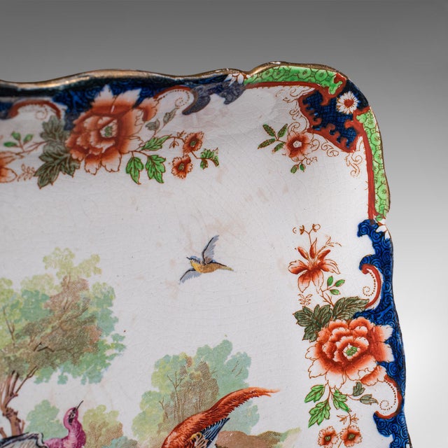 Antique Display Plate, English, Ceramic, Afternoon Tea Cake Platter, Edwardian For Sale - Image 6 of 9