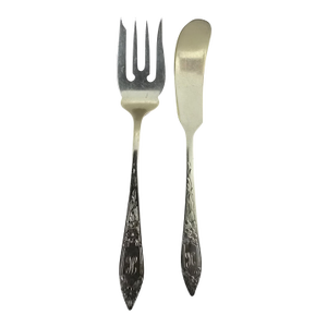 1940s Lady Clare Sterling Knife & Fork - 2 Pieces
