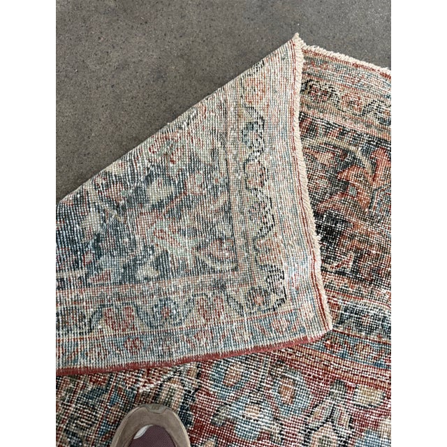 10Ft 4 in × 16Ft 7 in Summer House Sultanabad Hand-Knotted Wool Area Rug For Sale - Image 4 of 12