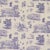 Sample - Schumacher x Victor Glemaud Toussaint Toile Fabric in Purple & Cream For Sale