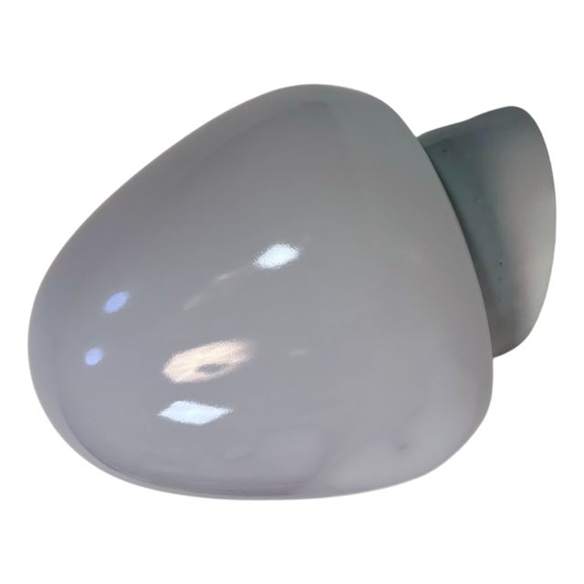 Strawberry Porcelain & Opaline Glass Wall Lamp by Wilhelm Wagenfeld for Lidner, Germany, 1950s For Sale