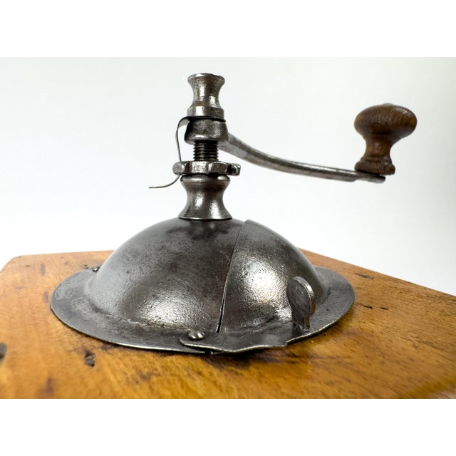 Vintage Japy Frères Wooden Manual Coffee Grinder For Sale - Image 6 of 17