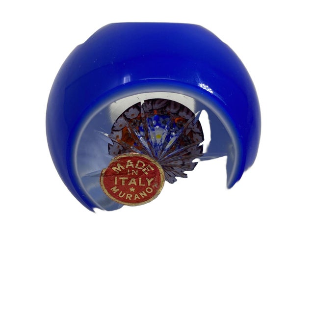 Traditional Vintage Murano Glass Baccarat Style Paperweight For Sale - Image 3 of 4