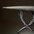 1930s French Art Deco Period Garden Table, Marble and Iron For Sale - Image 5 of 9
