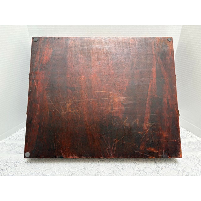 Coffee Vintage Rustic Wood Decor and Serving Tray For Sale - Image 8 of 8