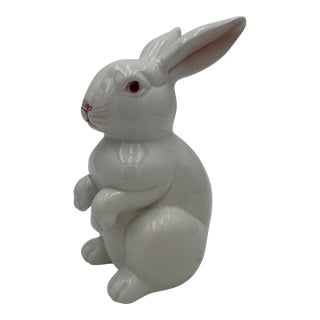 Vintage Fitz & Floyd White Rabbit 1979 Easter Bunny For Sale