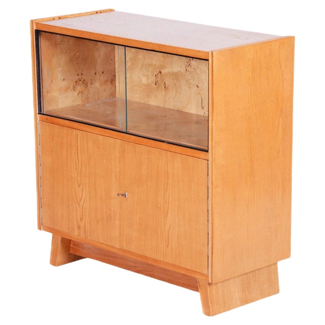 Mid-Century Modern Czech Cabinet, 1940s For Sale