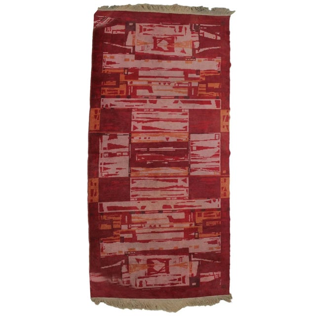 Textile Czech Geometric Carpet, 1960s For Sale - Image 7 of 7