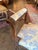 Mid 20th Century Vintage French Louis XV Style Toile De Jouy Carved Window Bench For Sale - Image 5 of 9