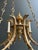 1900s Empire Bronze with Golden Eagle Heads and Flame Chandelier For Sale - Image 6 of 12