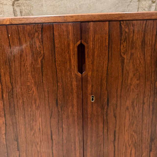 Danish Mid-Century Modern Cocktail Bar Cabinet Svend Langkilde Møbler For Sale In San Diego - Image 6 of 17