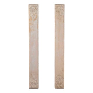 Pair of Antique French Painted Boiserie Panels For Sale