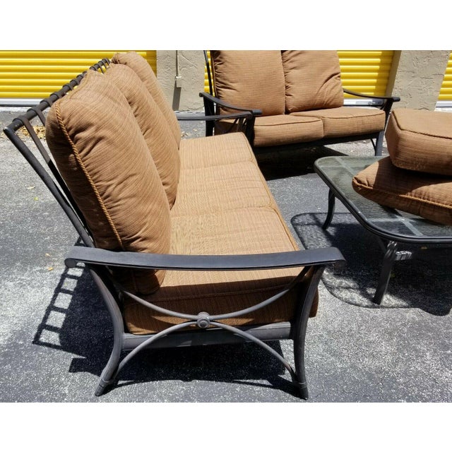 Cast Aluminum Outdoor Patio Furniture by Mallin Set of 4 Chairish