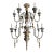Late 19th Century Grand Italian Painted and Giltwood Twelve-Light Chandelier For Sale
