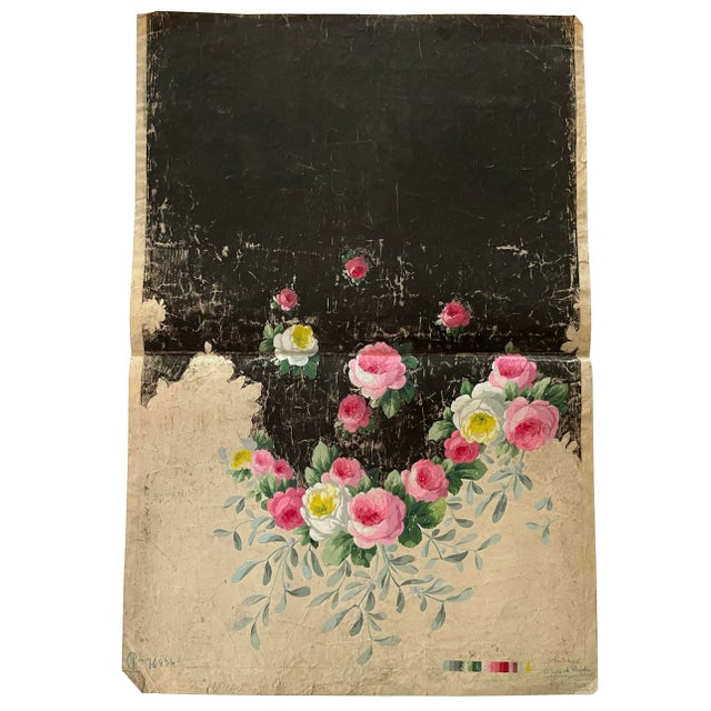 Paper Early 1900s French Hand Painted Bianchini Ferrier Textile Sample For Sale - Image 7 of 7