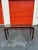Black Glass Top Wood Console Table For Sale - Image 8 of 8