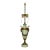 Antique English Ornate Victorian Green Onyx Gilt Bronze Figural Urn Table Lamp For Sale