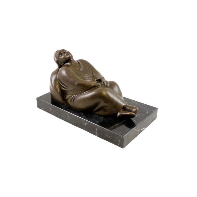 Metal Dreaming Woman, 20th Century, Bronze For Sale - Image 7 of 9