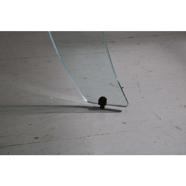 Round Side Table in Crystal Glass, 1940s For Sale - Image 13 of 15