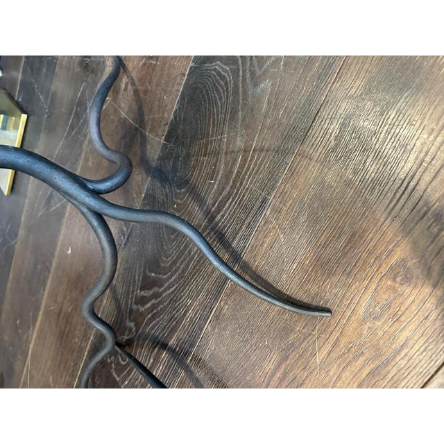 Copper Dutch Organic Studio Design Wrought Iron Side Tables, 1990, Set of 2 For Sale - Image 8 of 10