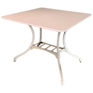 Industrial Vitrolite and Enameled Cast Iron Table