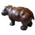 Figurative Mid 20th Century Vintage Leather Hippopotamus Sculpture For Sale - Image 3 of 7