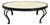 Vintage Round Stone Top Coffee Table For Sale