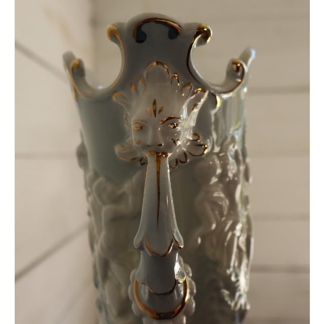 Gold Baroque Ceramic Pieces in Capodimonte Ceramic, 1950s, Set of 5 For Sale - Image 8 of 18