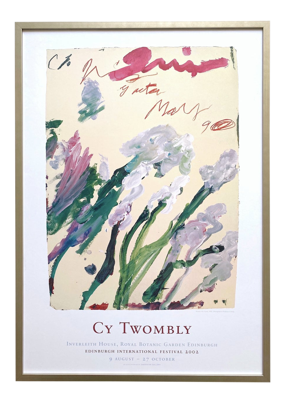 Cy Twombly Abstract Expressionist Lithograph Print Large