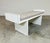 Mid-Century Frank Lloyd Wright Style White Laminate Window or Entryway H Bench For Sale In Philadelphia - Image 6 of 8