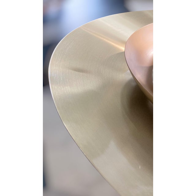 Vintage Danish P376 Pendant Lamp by Jørgen Kastholm & Preben Fabricius for Nordisk Solar, 1960s – Large 28" Brushed Brass Aluminum For Sale - Image 17 of 18