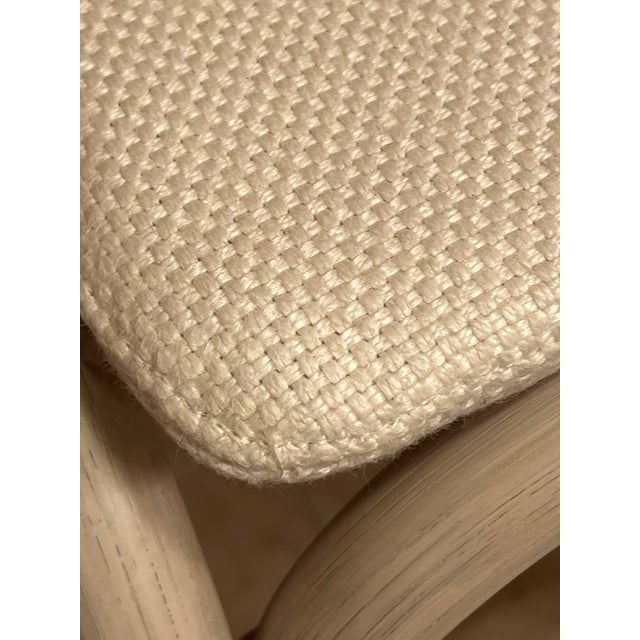 Baker McGuire Exalt Bar Stool, Natural Finish, Loose Seat Cushion - Pair For Sale - Image 17 of 18