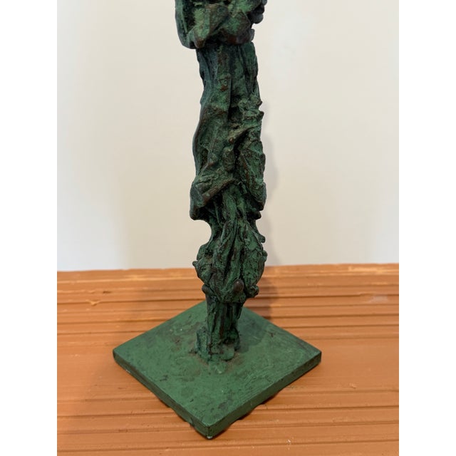 Dirce De Assis Cavalcanti Attr. Bronze Patinated Brutalist Sculpture, 1990s For Sale - Image 9 of 14