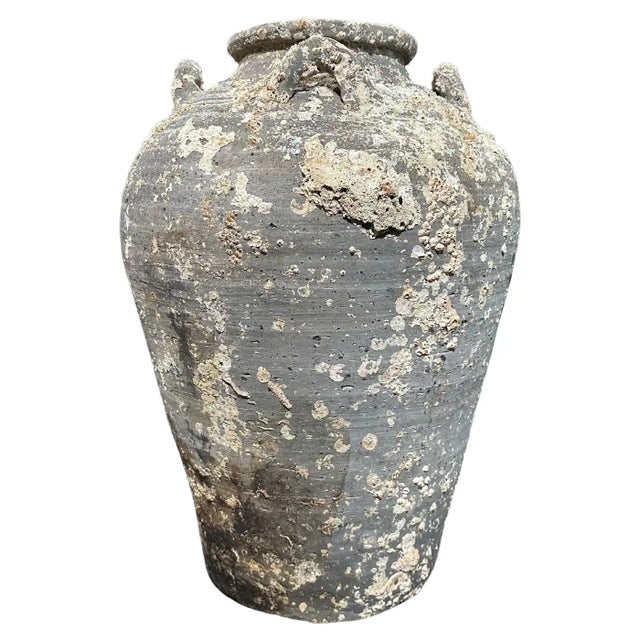 1900s Sawankhalok Ship Wreck Jar From the Kingdom of Sukhothai, Thailand For Sale - Image 6 of 9