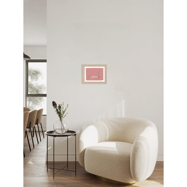 Contemporary Roxanne The Seafoam Cigarette by Willa Heart in Natural Frame, Mini Art Print For Sale - Image 3 of 4