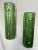 Metal Contemporary Pair of Brass and Green Murano Glass Sconces, Italy For Sale - Image 7 of 12