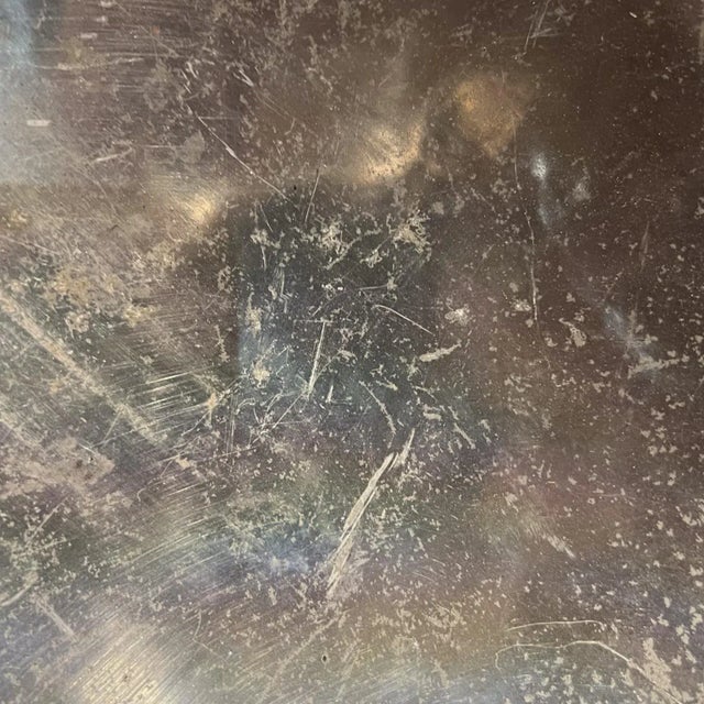 1960s MCM Modernist Aluminum Bowl For Sale - Image 9 of 10