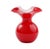 2020s Kenneth Ludwig Chicago Red Hibiscus Glass Vase For Sale - Image 5 of 5