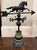 Wood Vintage Full-Bodied Running Horse Weathervane on Painted Wood Display Base For Sale - Image 7 of 18