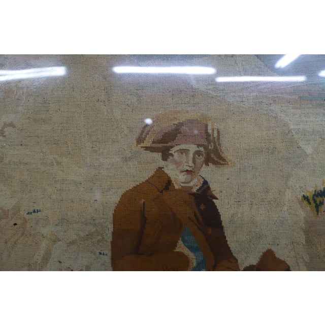 Victorian Needlepoint Tapestry of Napoleon Bonaparte Crossing the Alps For Sale - Image 10 of 18
