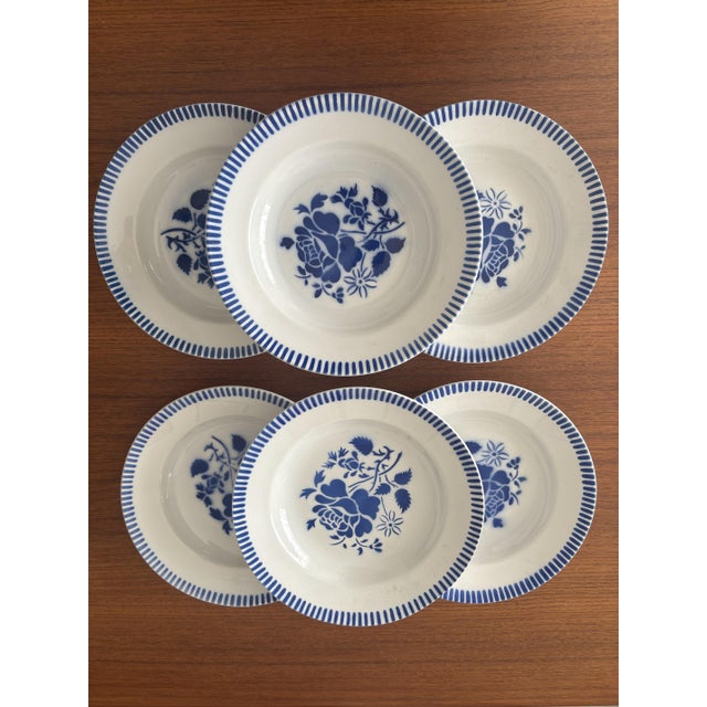 Vintage Luneville Soup Plates, 1950s, Set of 6 For Sale - Image 9 of 9