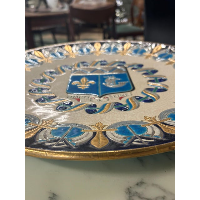 Enamel Plate from Longwy, 1980 For Sale - Image 6 of 7