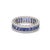 Natural 2.64 cts blue sapphire band ring 18k gold For Sale - Image 18 of 18