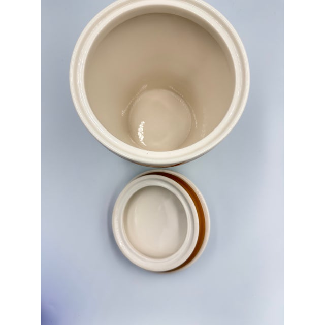 Starbucks Advertising Jar Coffee Bean Tea Holder Ceramic 2005 Canister For Sale - Image 11 of 11