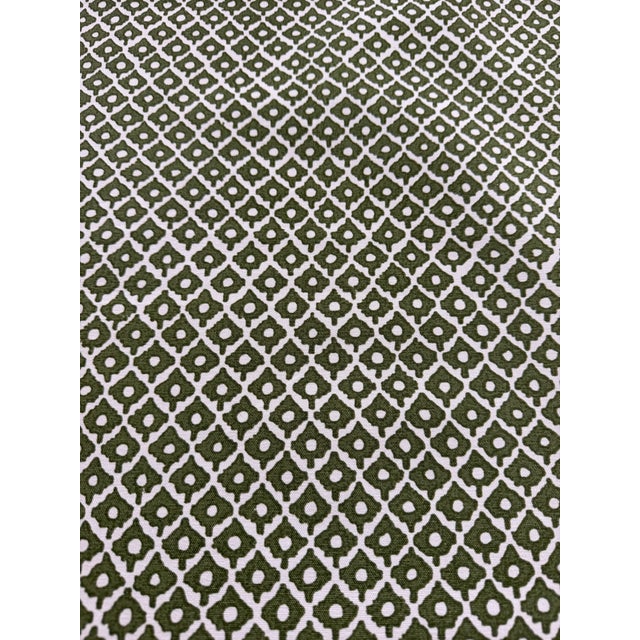 Anna French / Thibaut AF9629 Petit Arbre Green on White Fabric 2 Yards Brand Anna French Fabric Book / Collection Savoy...