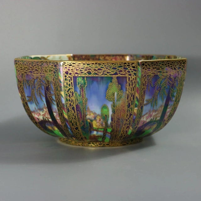 Ceramic Wedgwood Fairyland Lustre Octagonal Dana Bowl For Sale - Image 7 of 18