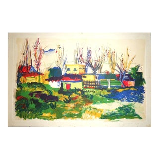 Landscape - Original Watercolor by Giovanni Omiccioli - 1970 1970 For Sale