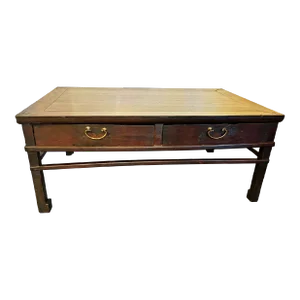 19th Century Chinese Low Kang Tea Table With Drawers