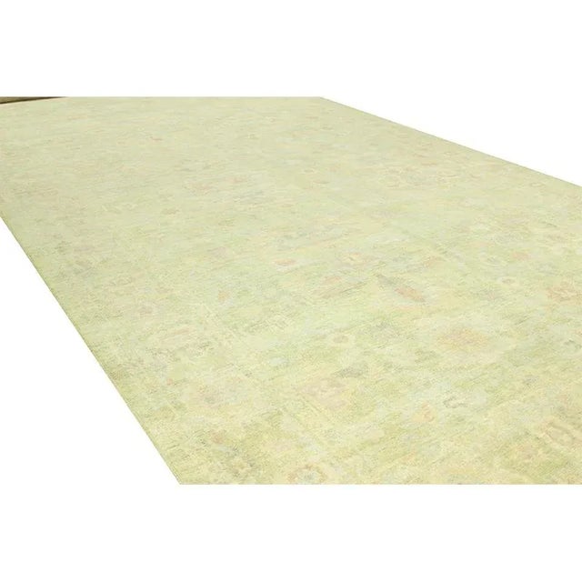 ACTUAL SIZE: 12’9″ x 32’5″ PRIMARY COLOR: Light Green AGE: New (It's made in the 1990s and never been used) MATERIALS:...