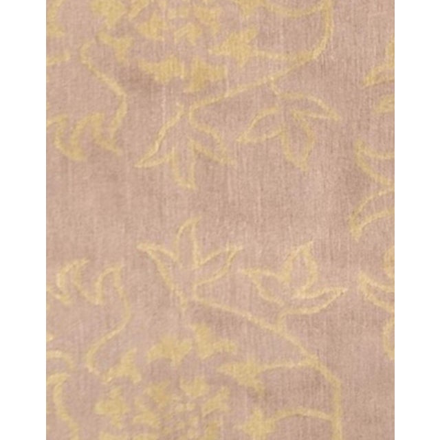 Hand Knotted Borderless Wool & Silk Rug. 8'01" X 10'00" For Sale - Image 4 of 4